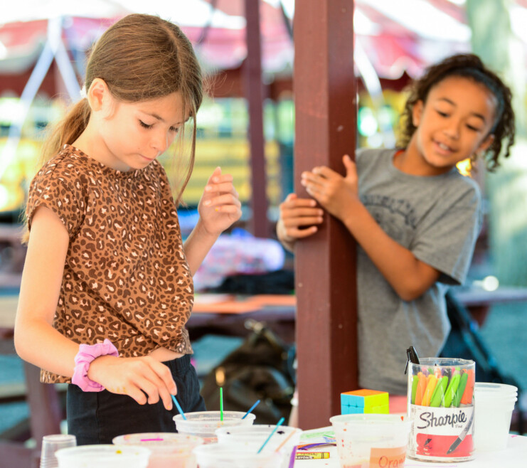 A camper painting.